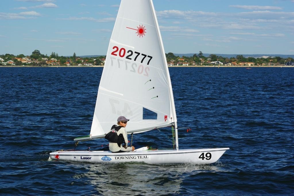 Australian Youth Champion Conor Nicholas will be looking to make it back to back titles at Claremont Yacht Club. - 2013 WA State Laser Championships &copy; Brad Utting